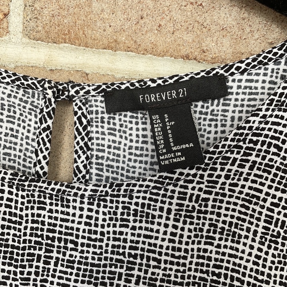 Pin Check Pattern Shift Mini Dress - Picture 8 of 8